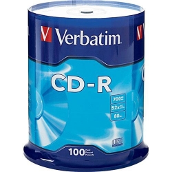 Verbatim CD-R 52x 700MB 100p cake box Extra Protection