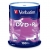 Verbatim DVD+R 16x 4,7GB 100p cake box AZO, matte silver